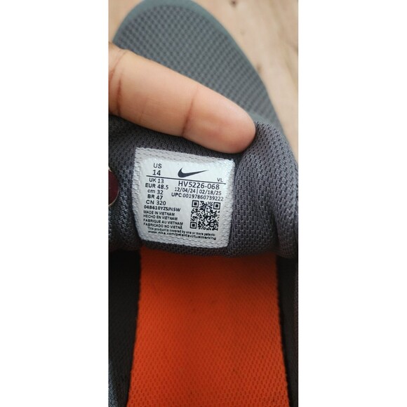 Men Nike Run Swift 3 Running Shoes 14 Iron Grey/Black-Total Orange HV5226-068 main image 6
